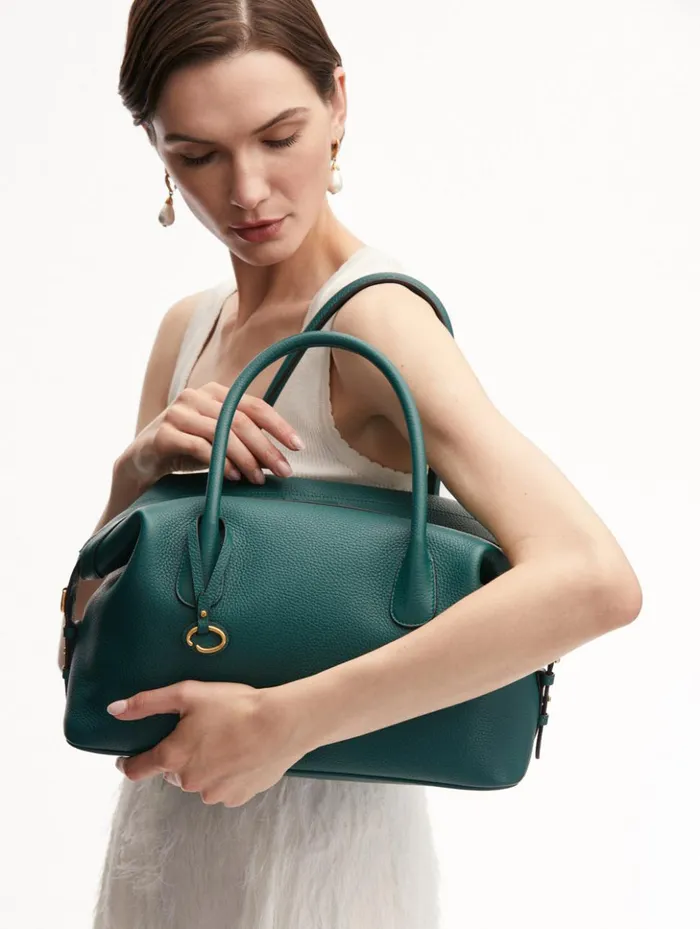 Women Signature Handbags Oscar De La Renta The Dahlia Bottle Green Women Signature Handbags Oscar De La Renta The Dahlia Bottle Green