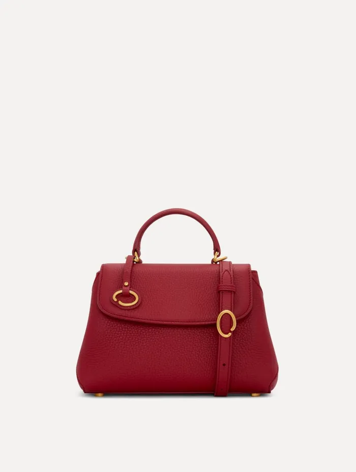 Women Signature Handbags Oscar De La Renta The Mini Poppy Scarlet