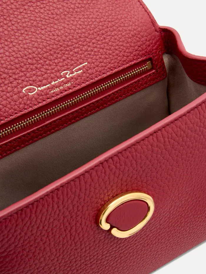 Women Signature Handbags Oscar De La Renta The Mini Poppy Scarlet