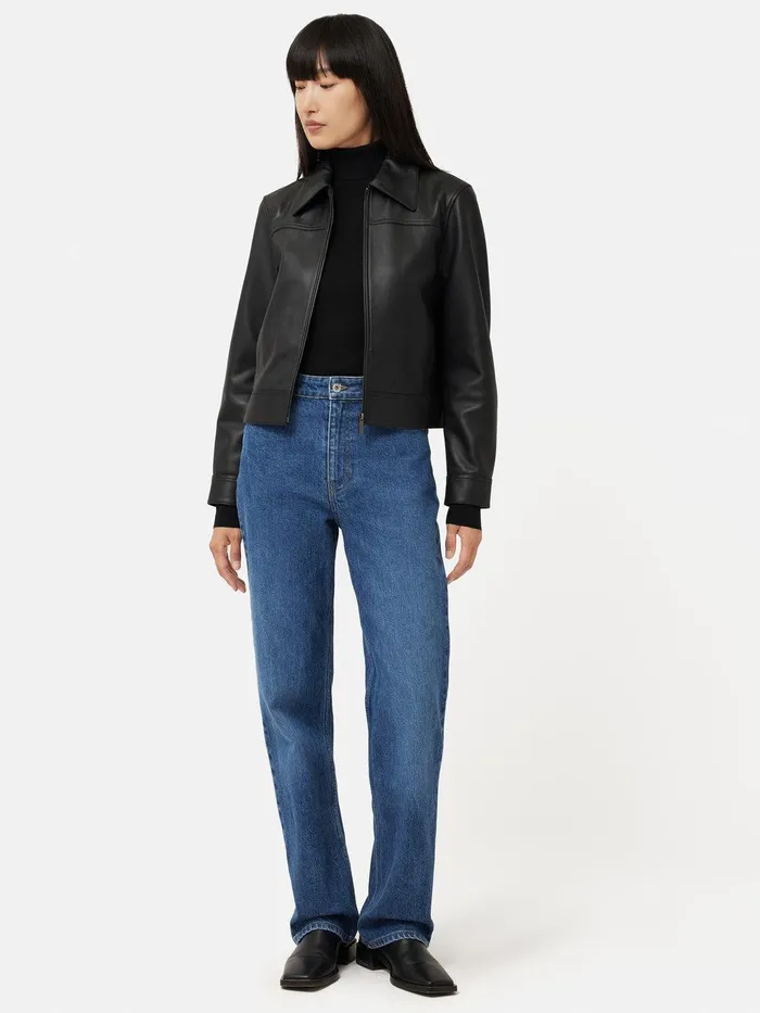 Women Silk Cotton Polo Jumper Black Jigsaw Knitwear and Cashmere