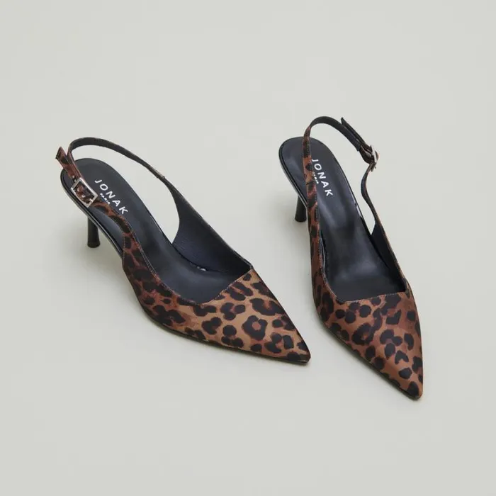 Women Slingbacks Pumps Brown JONAK Slingbacks