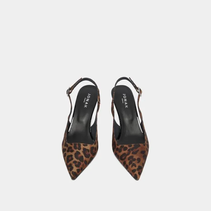 Women Slingbacks Pumps Brown JONAK Slingbacks