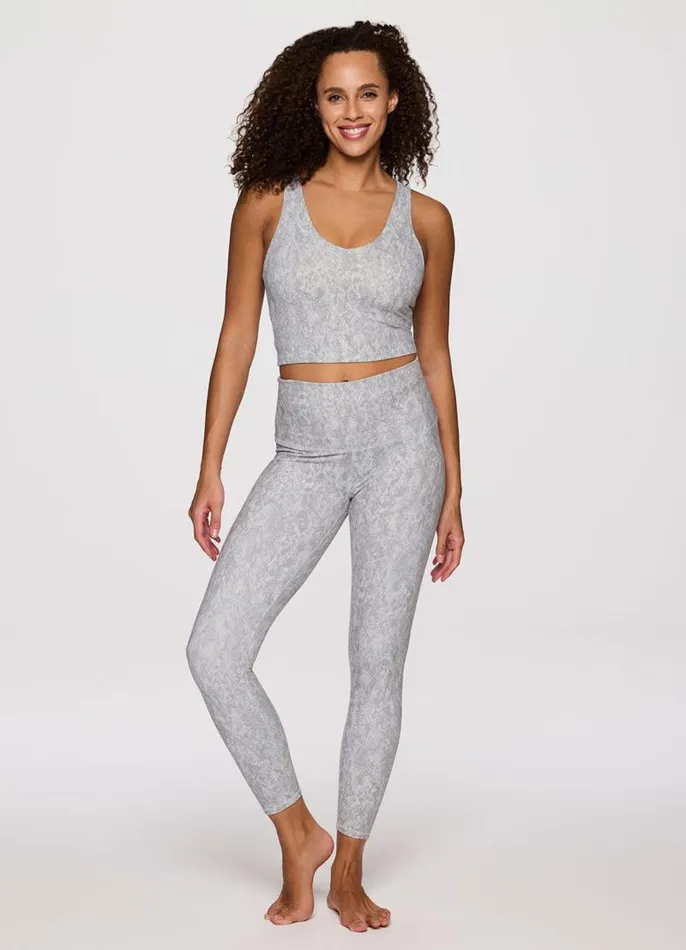 Women Snakeskin Super Soft Bra Tank Light Grey RBX Active Sports Bras