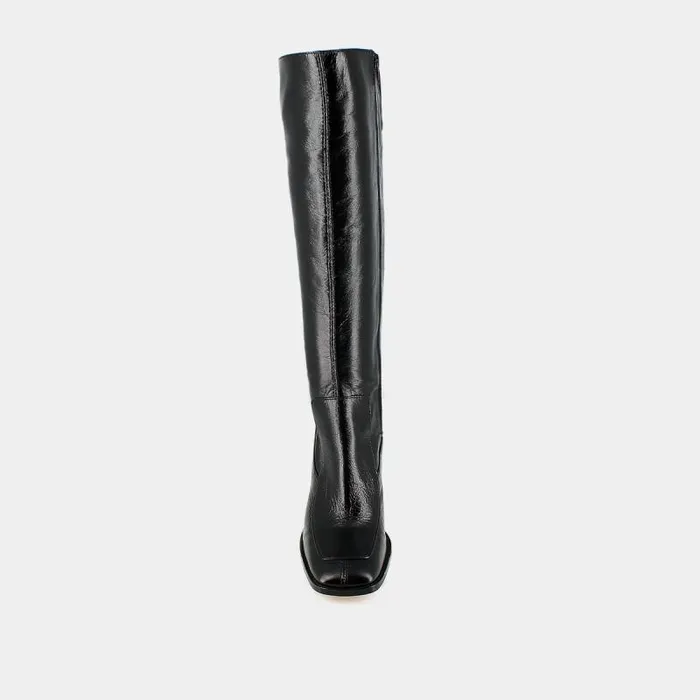 Women Squaretoe High Boots Black JONAK Boots Thighhigh Boots