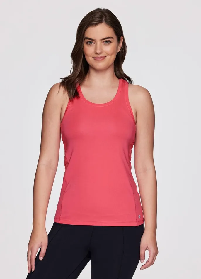 Women Super Soft Knot Tank Pink RBX Active Tanks