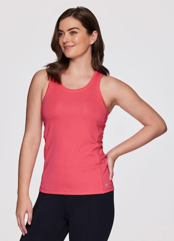 Women Super Soft Knot Tank Pink RBX Active Tanks