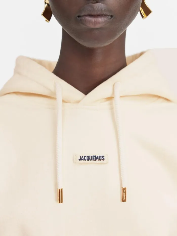 Women Sweatshirts and Joggings JACQUEMUS The Gros Grain Hoodie Light Beige Women Sweatshirts and Joggings JACQUEMUS The Gros Grain Hoodie Light Beige