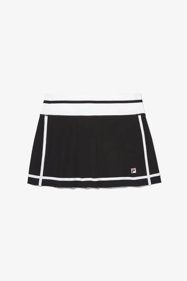 Women Tennis Fila ESSENTIALS 135 INCH SKORT 001 Black White