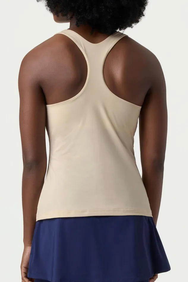Women Tennis Fila Racerback Tank 926 Angora Women Tennis Fila Racerback Tank 926 Angora