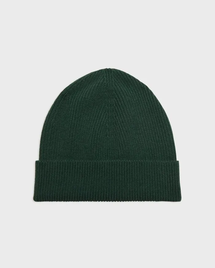 Women Theory Hats Gloves Scarves Beanie In Cashmere Hunter Green