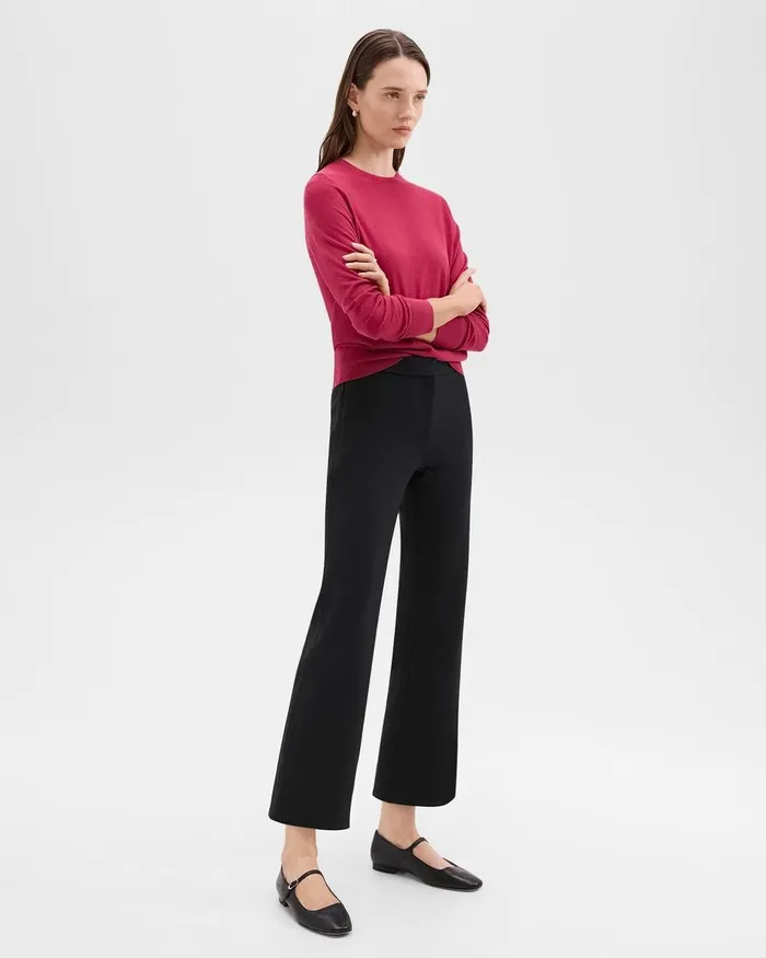 Women Theory Pants Kick Pant In Scuba Black
