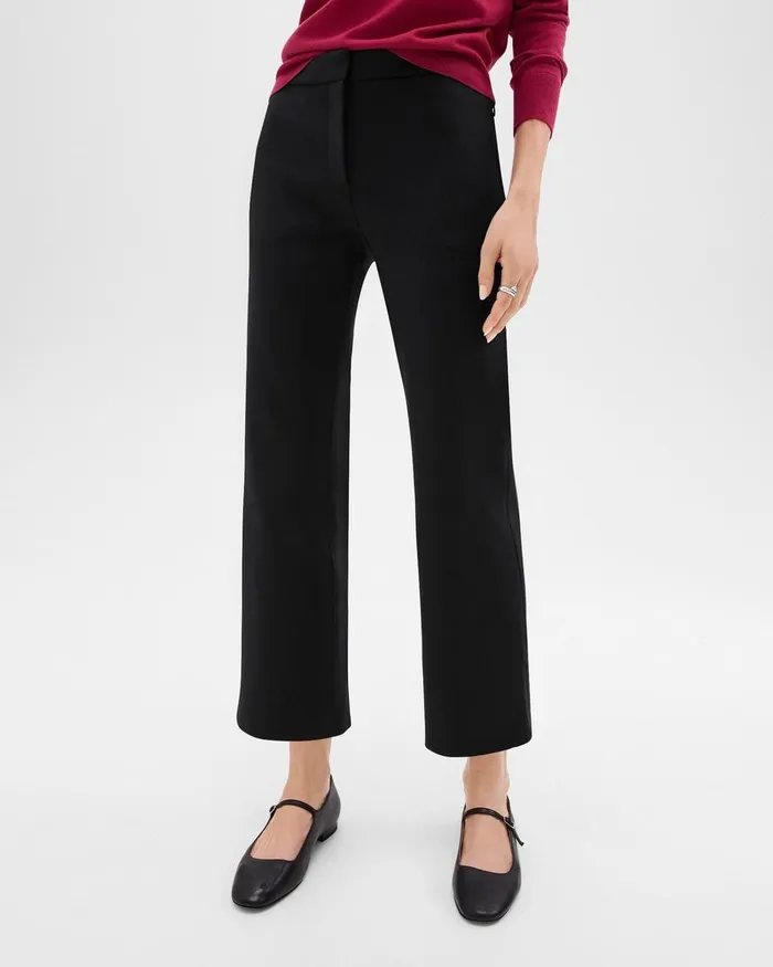 Women Theory Pants Kick Pant In Scuba Black