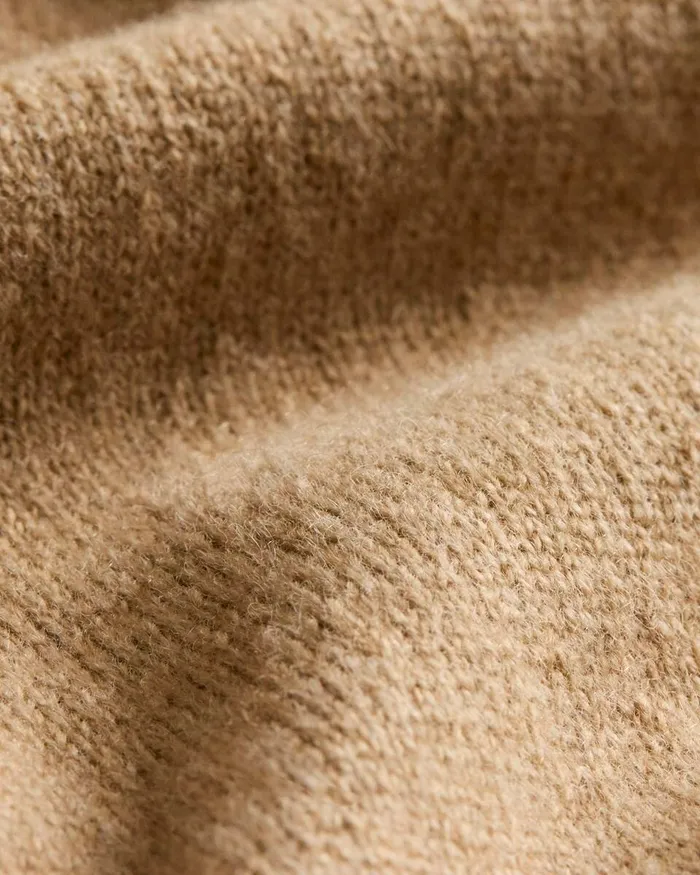 Women Theory Sweaters Cardigans Crewneck Cardigan In Cashmere Royal Camel