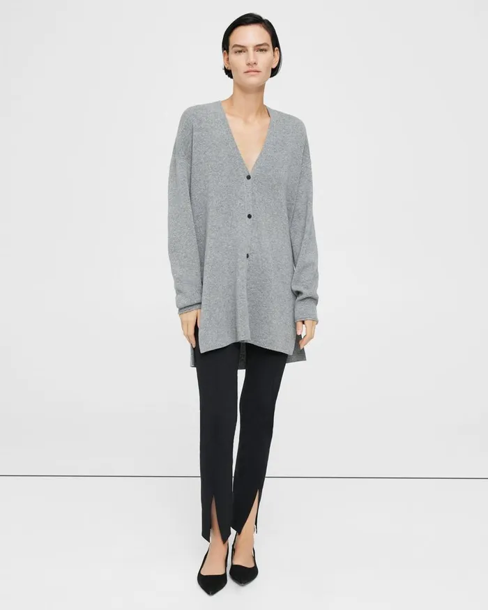 Women Theory Sweaters Cardigans Long Cardigan In Cashmere Husky