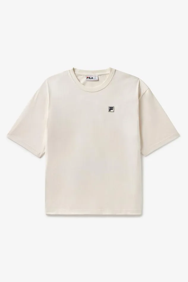 Women Tops and TShirts Fila Country Club Raquet Box Tee 920 Gardenia