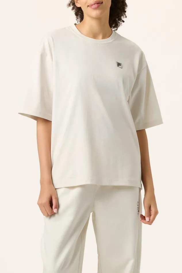 Women Tops and TShirts Fila Country Club Raquet Box Tee 920 Gardenia