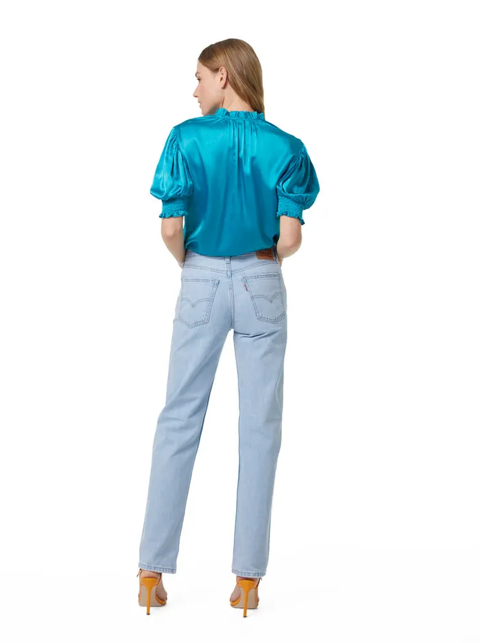 Women Tops Robert Graham MILA BLOUSE Teal