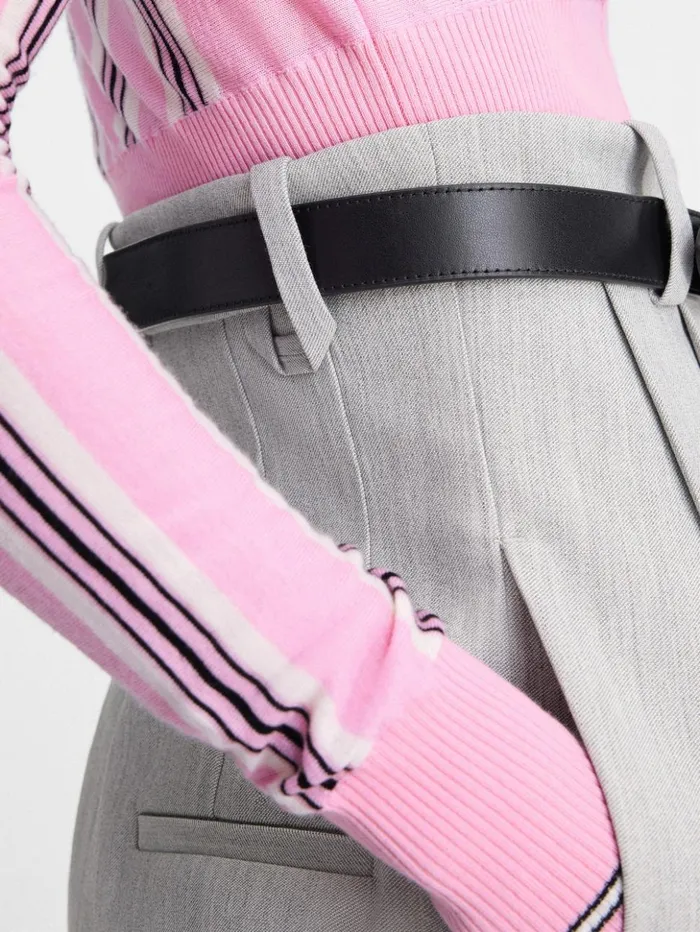 Women Trousers and Shorts JACQUEMUS The Curzio Highwaisted Pants Light Grey Women Trousers and Shorts JACQUEMUS The Curzio Highwaisted Pants Light Grey