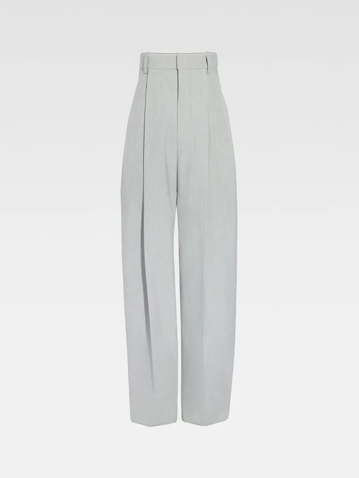 Women Trousers and Shorts JACQUEMUS The Curzio Highwaisted Pants Light Grey Women Trousers and Shorts JACQUEMUS The Curzio Highwaisted Pants Light Grey