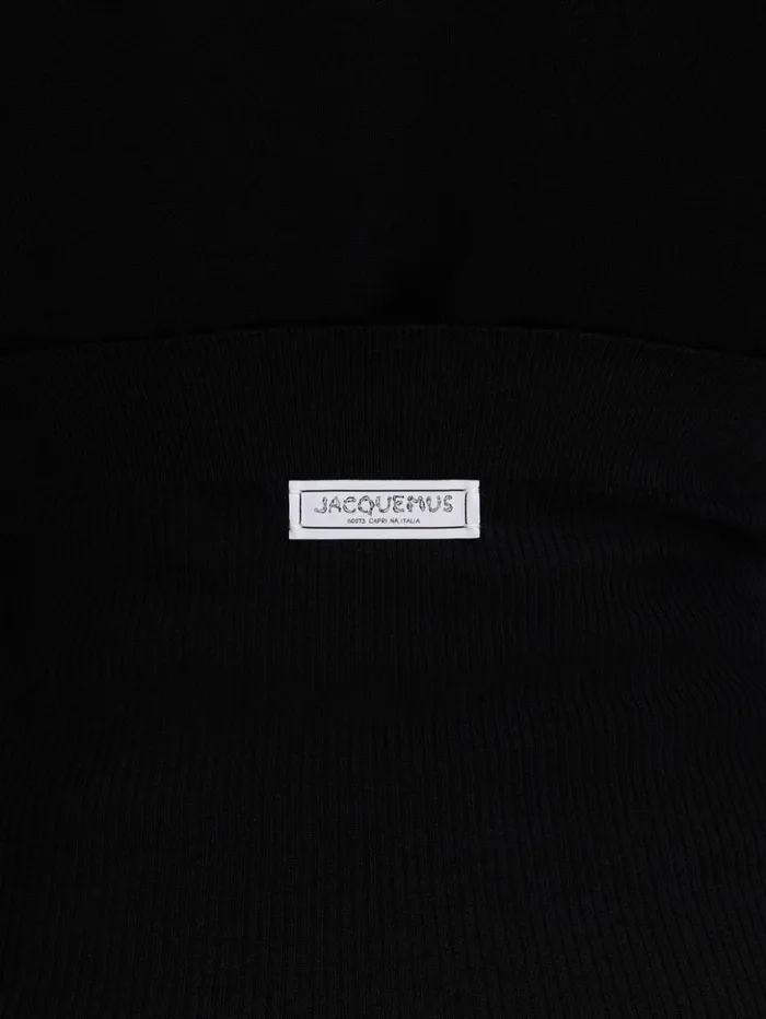 Women Trousers and Shorts JACQUEMUS The Spiaggia Knit Shorts Black Women Trousers and Shorts JACQUEMUS The Spiaggia Knit Shorts Black