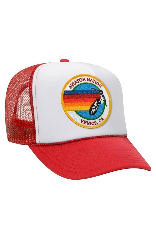 Women Trucker Hats Aviator Nation AVIATOR NATION TRUCKER HAT Women Trucker Hats Aviator Nation AVIATOR NATION TRUCKER HAT
