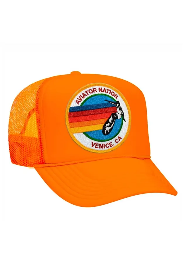 Women Trucker Hats Aviator Nation AVIATOR NATION TRUCKER HAT Women Trucker Hats Aviator Nation AVIATOR NATION TRUCKER HAT