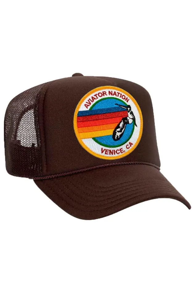 Women Trucker Hats Aviator Nation AVIATOR NATION TRUCKER HAT Women Trucker Hats Aviator Nation AVIATOR NATION TRUCKER HAT