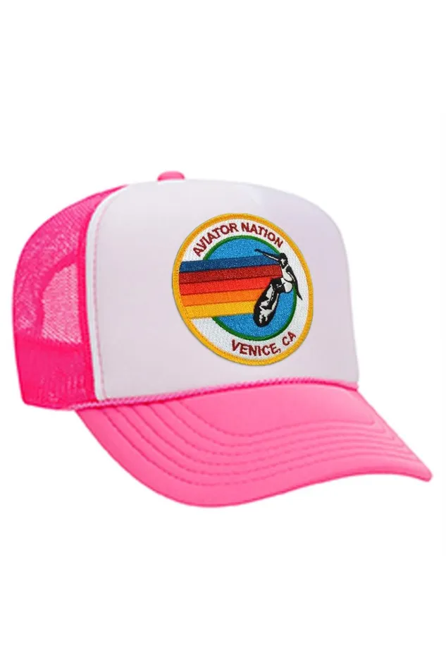 Women Trucker Hats Aviator Nation AVIATOR NATION TRUCKER HAT Women Trucker Hats Aviator Nation AVIATOR NATION TRUCKER HAT