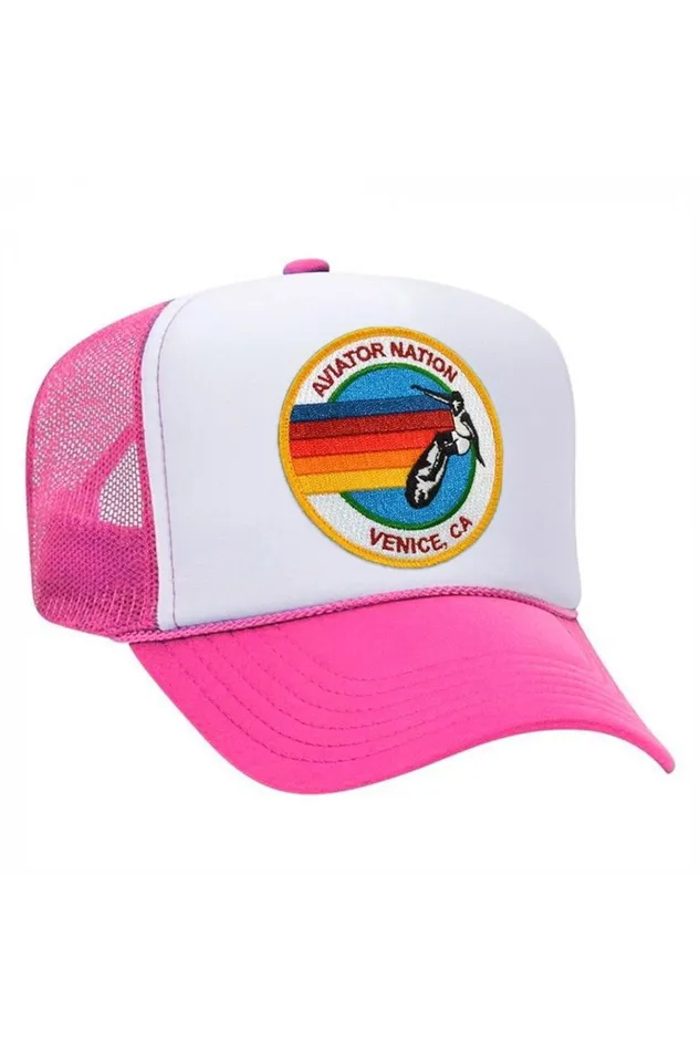 Women Trucker Hats Aviator Nation AVIATOR NATION TRUCKER HAT Women Trucker Hats Aviator Nation AVIATOR NATION TRUCKER HAT