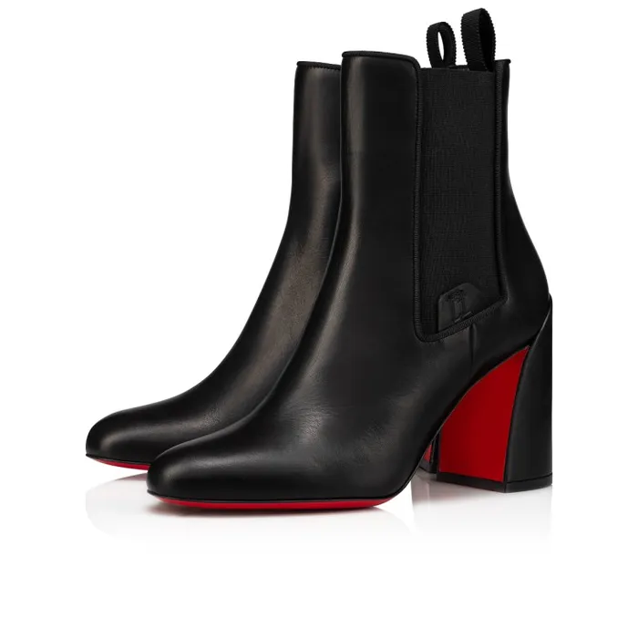 Women Turelastic 85 Mm Low Boots 8211 Calf Leather 8211 Black Christian Louboutin Boots Women Turelastic 85 Mm Low Boots 8211 Calf Leather 8211 Black Christian Louboutin Boots