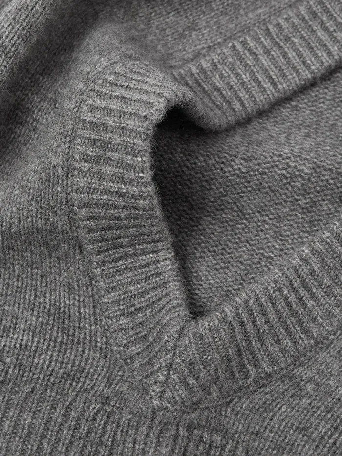 Women Wool Cashmere Blend Hooded Snood Grey Jigsaw Ponchos and Scarves
