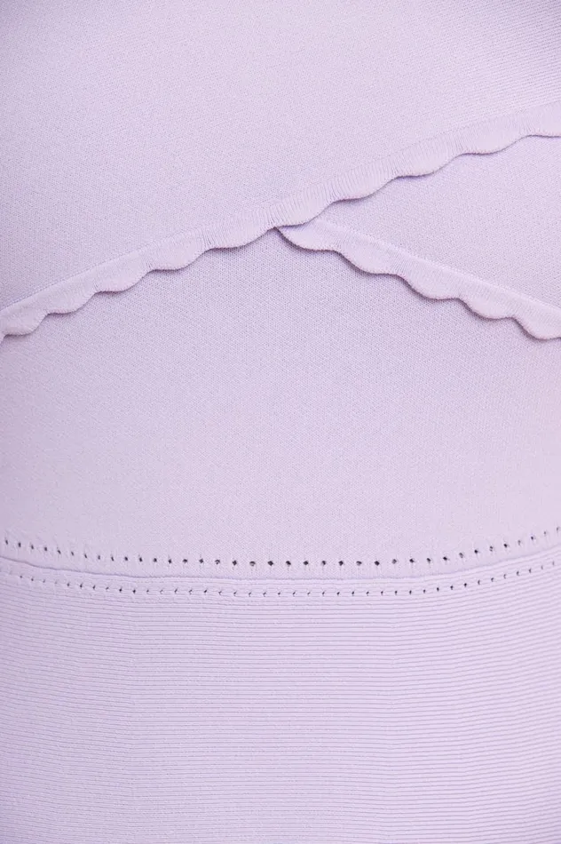 Wrap Front Knit Gown Purple Women Needle and Thread Dresses