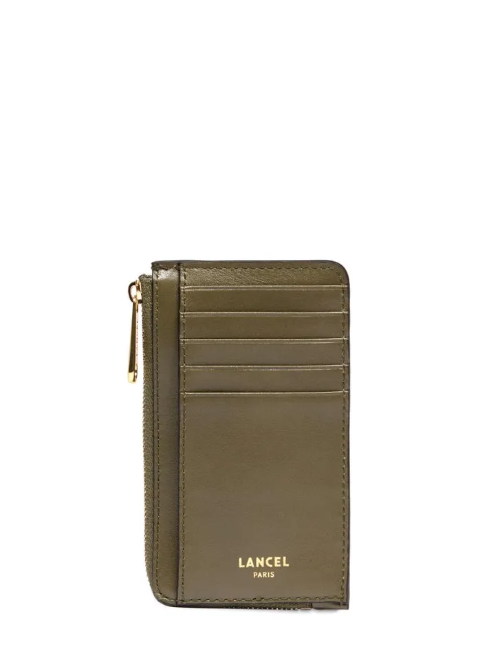 Zip Card Holder Dark Khahi Women Lancel Purse Zip Card Holder Dark Khahi Women Lancel Purse