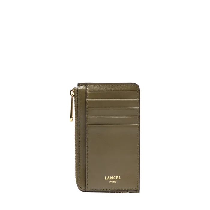 Zip Card Holder Dark Khahi Women Lancel Purse Zip Card Holder Dark Khahi Women Lancel Purse
