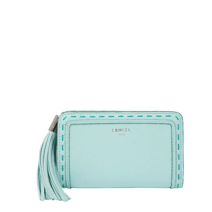 Zipped Rectangular Compact Wallet Mintemerald Women Lancel Wallet